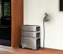 Load image into Gallery viewer, EcoFlow Smart Home Panel 2 - Up to 3 - DELTA Pro 3 to the SHP 2 for streamlined, smart home power, ensures 20ms switch-overs, to protect sensitive devices and control up to 12 circuits. Inlet Box Connect the built-in NEMA L14-30R split-phase socket with the Inlet Box to power 120V/240V. Manual Transfer Switch Ensure power changes, switch effortlessly between 120V and 240V for diverse while maintaining a reliable supply.